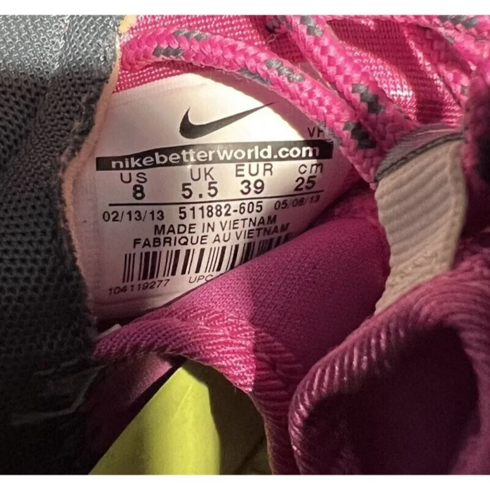 Nike Roshe One Women’s White Club Pink Running Shoes Size 8 #511882-605 - Picture 9 of 9